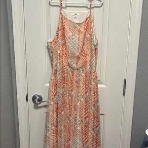 Jack by BB Dakota Geometric Peach and Blue Dress